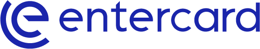 Blå Entercard logo
