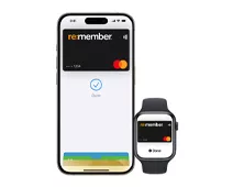 Apple Pay på klokke og mobiltelefon